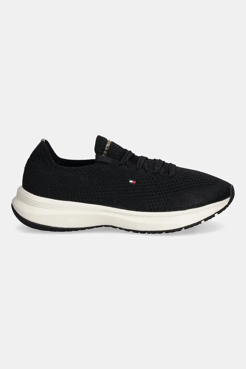 sneakers TH KNIT RUNNER donna colore nero FW0FW08813 miniatura 2