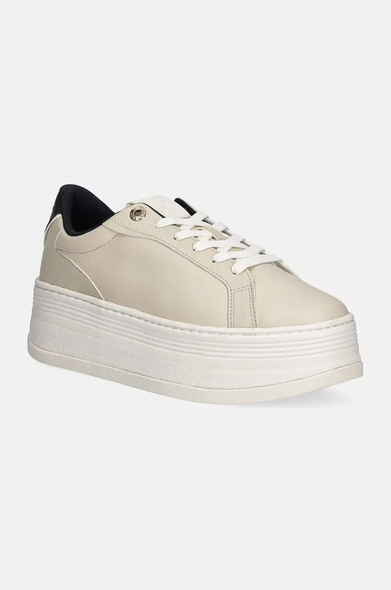 sneakers TH PLATFORM SNEAKER TRIANGLE colore beige FW0FW08115