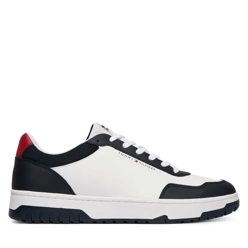 Sneakers Tommy Hilfiger Basket Core Lite Lth Block FM0FM05713 Bianco