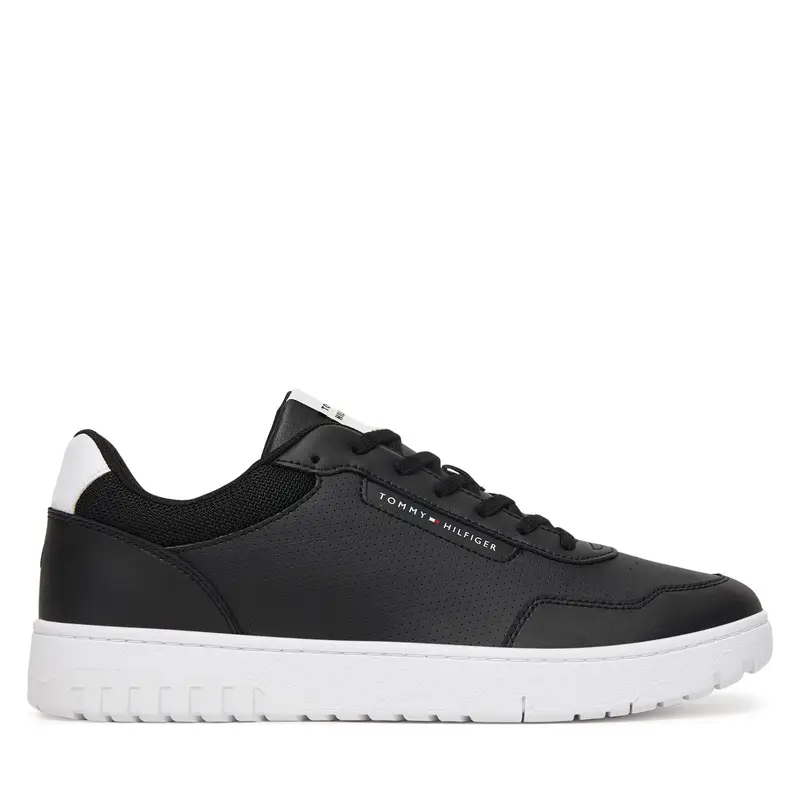Tommy Hilfiger Sneakers Uomo Basket Core Lite in Pelle Nero