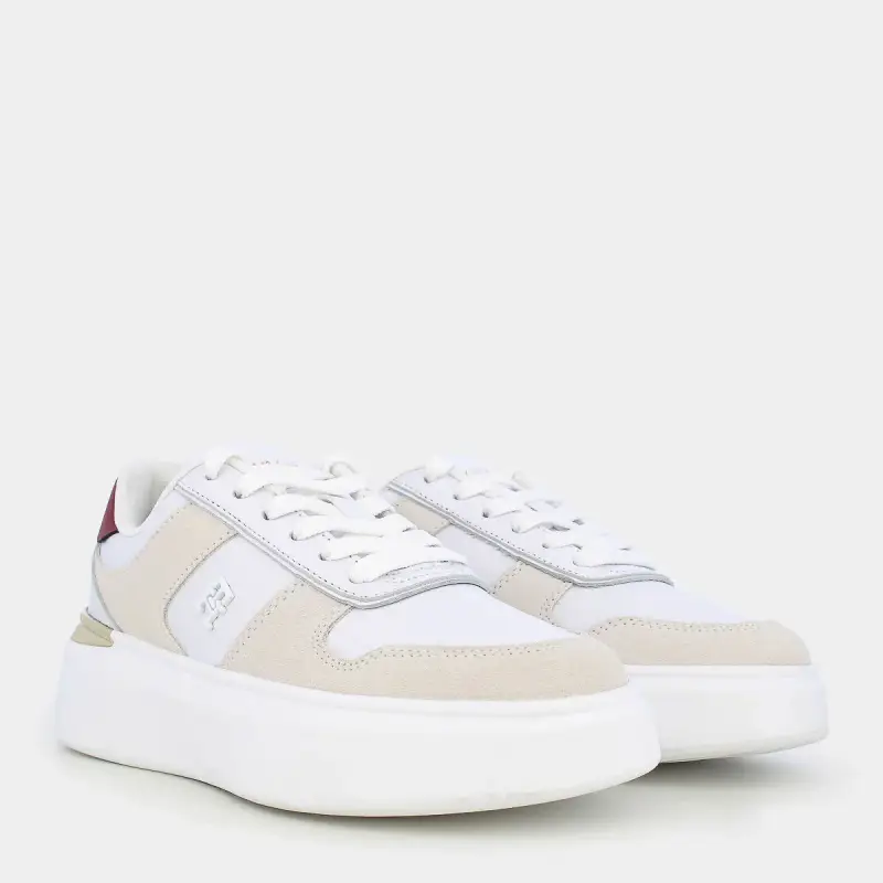 Sneakers Tommy Hilfiger da Donna, bianco miniatura 2