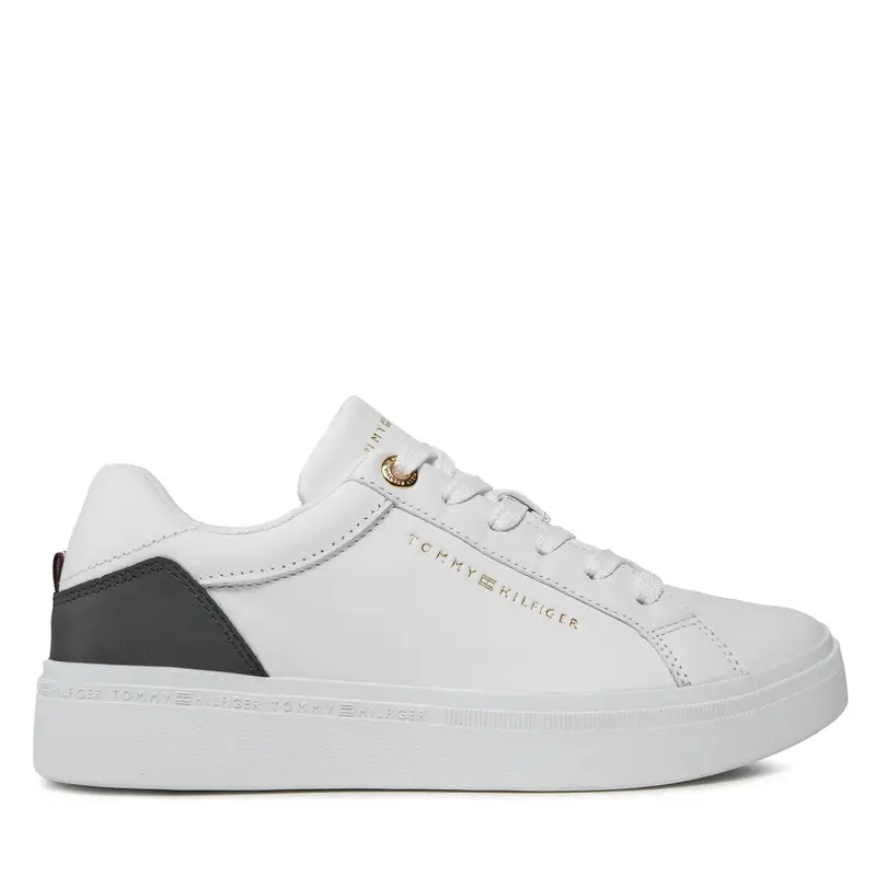 Sneakers Tommy Hilfiger Elevated Essential Court Sneaker FW0FW07635 Bianco
