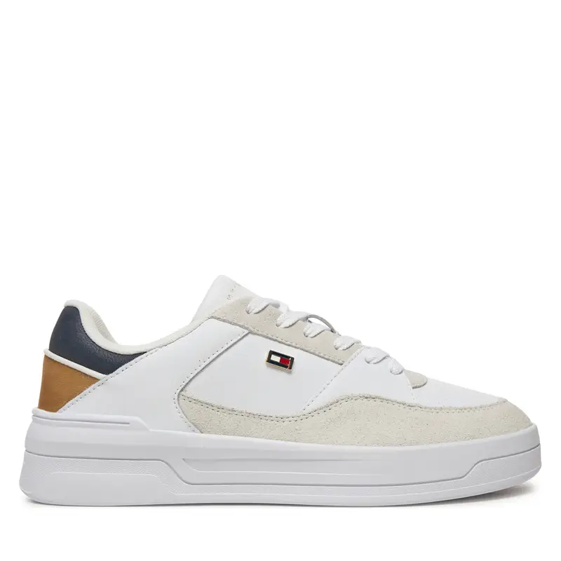Sneakers Tommy Hilfiger Essent Basket FW0FW08615 Bianco