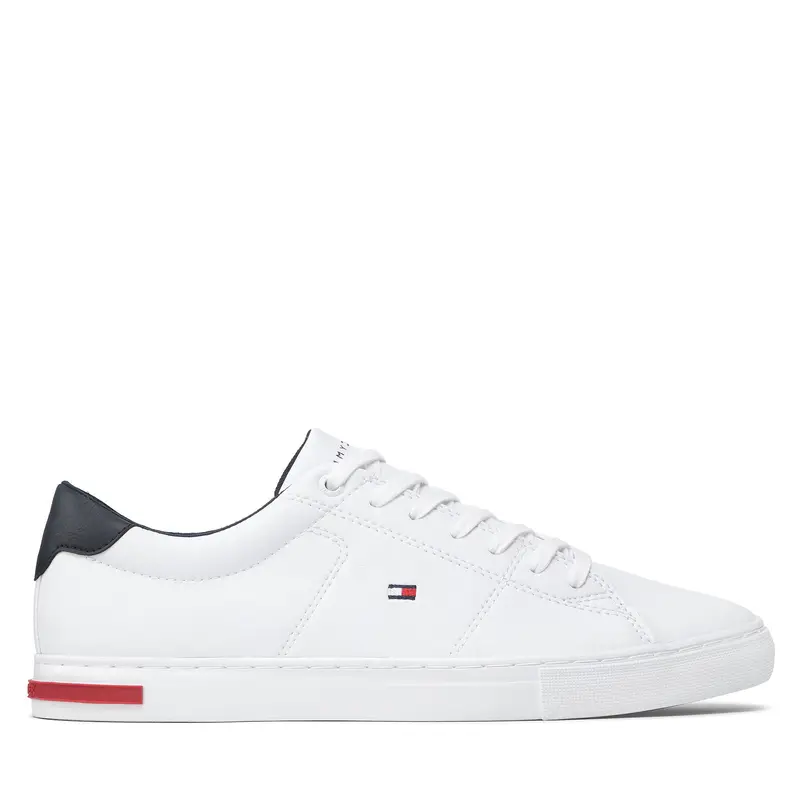 Sneakers Tommy Hilfiger Essential Leather Detail Vulc FM0FM04047 Bianco