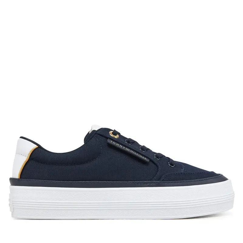 Sneakers Tommy Hilfiger Essential Vulc Textile Sneaker FW0FW08323 Blu scuro