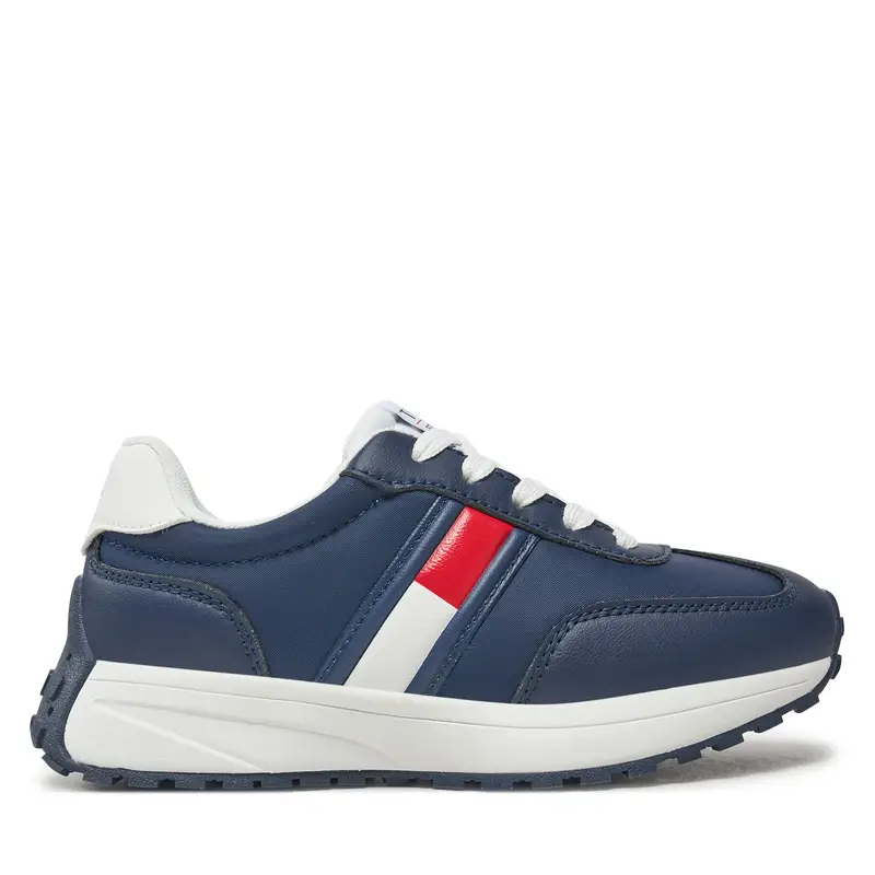 Sneakers Tommy Hilfiger Flag Low Cut Lace-Up Sneaker T3X9-33877-1695 M Blu scuro