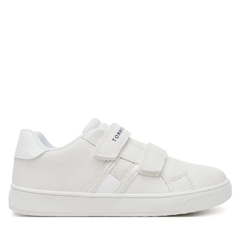 Sneakers Tommy Hilfiger Flag Low Cut Velcro Sneaker T1A9-33726-0375 S Bianco