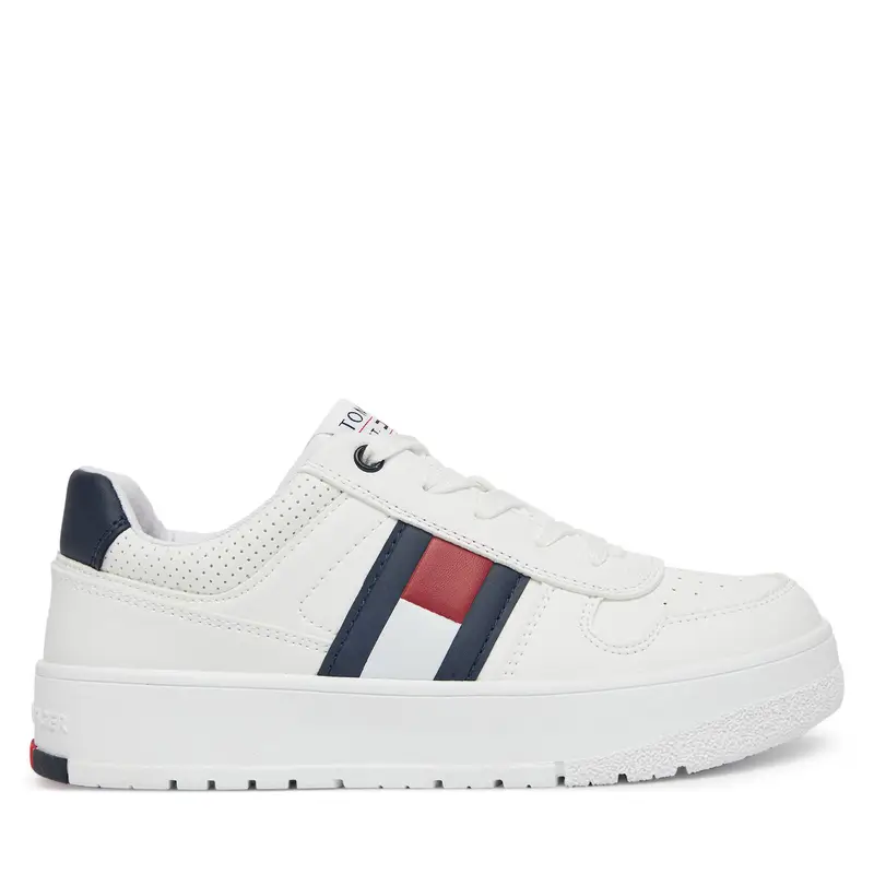 Sneakers Tommy Hilfiger Flag Low Cut Velcro Sneaker T3X9-33859-1355 S Bianco