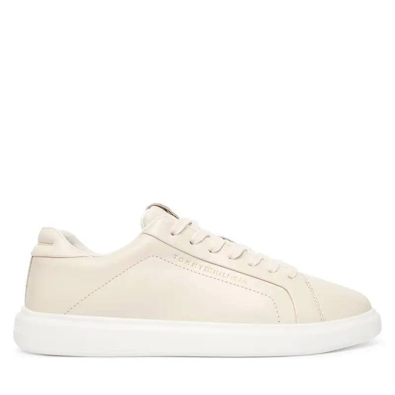 Sneakers Tommy Hilfiger Icon Court Light Weight Shinny FW0FW08949 Écru Écru