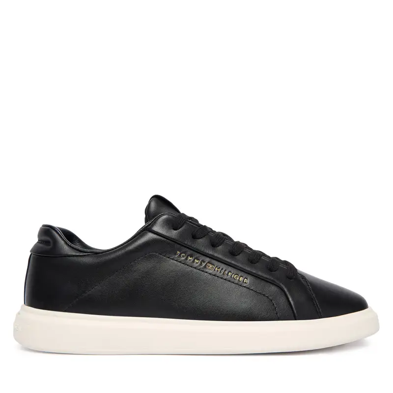 Sneakers Tommy Hilfiger Icon Court Light Weight Shinny FW0FW08949 Nero
