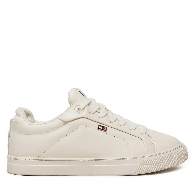 Sneakers Tommy Hilfiger Icon Court Sneaker Flag FW0FW08327 Écru Écru