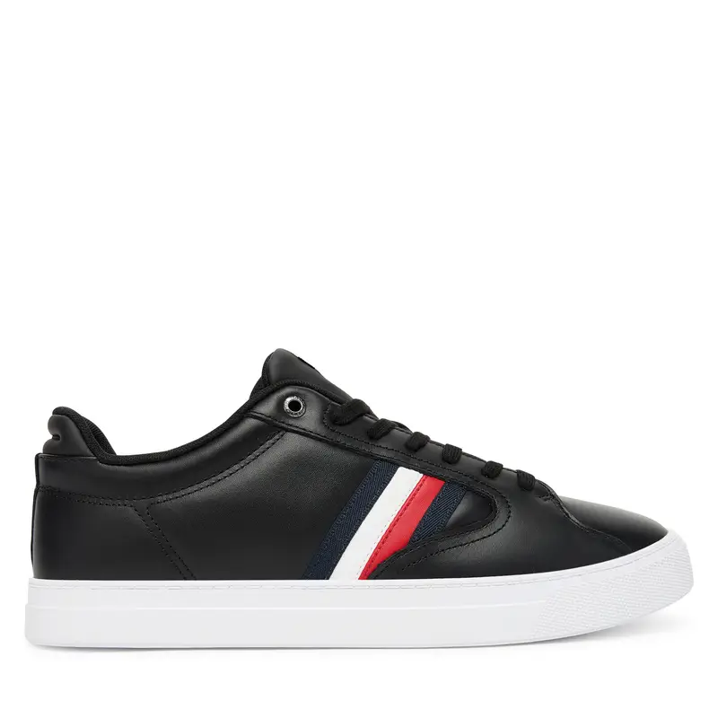 Sneakers Tommy Hilfiger Icon Court Stripes FM0FM05628 Nero