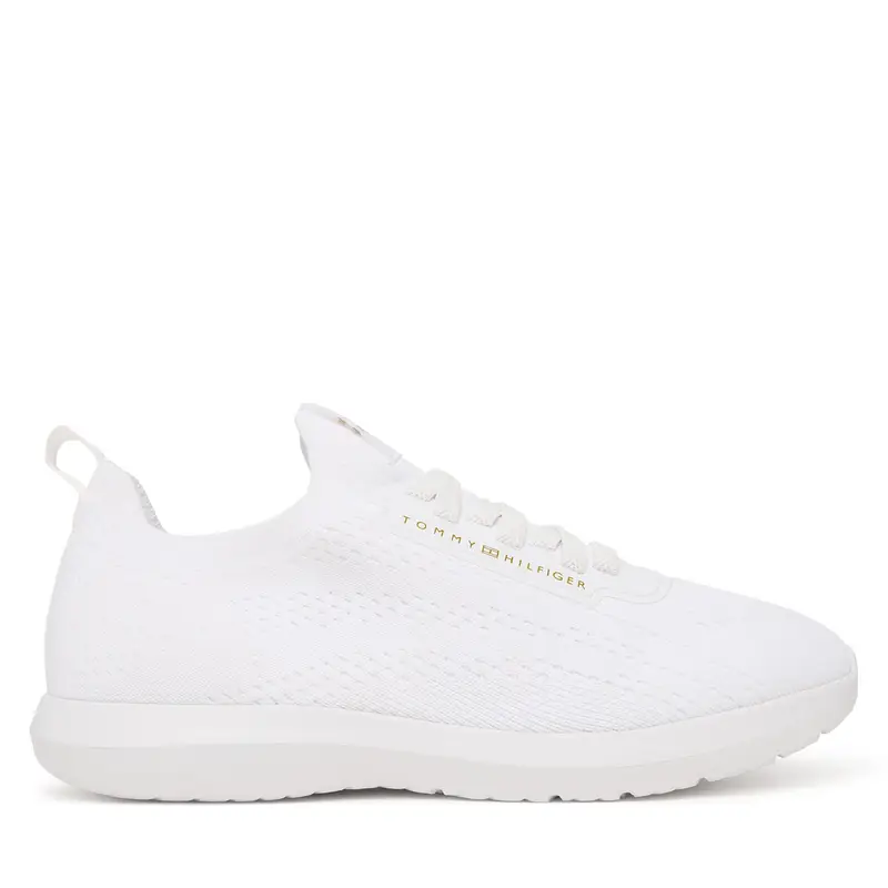 Sneakers Tommy Hilfiger Knit Extralight Runner FW0FW09112 Bianco