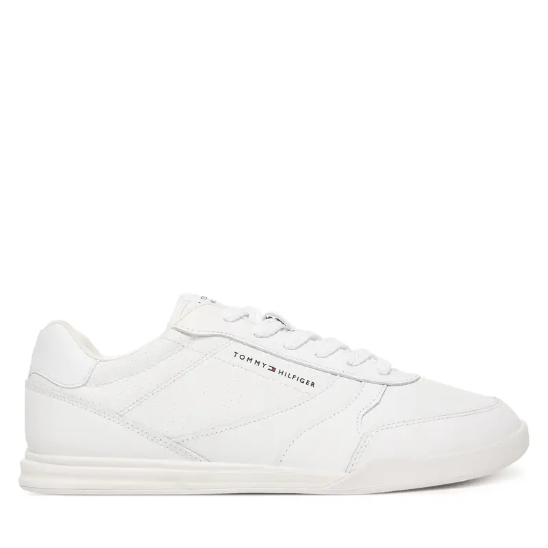 Sneakers Tommy Hilfiger Lopro Cup Leather FM0FM05677 Bianco
