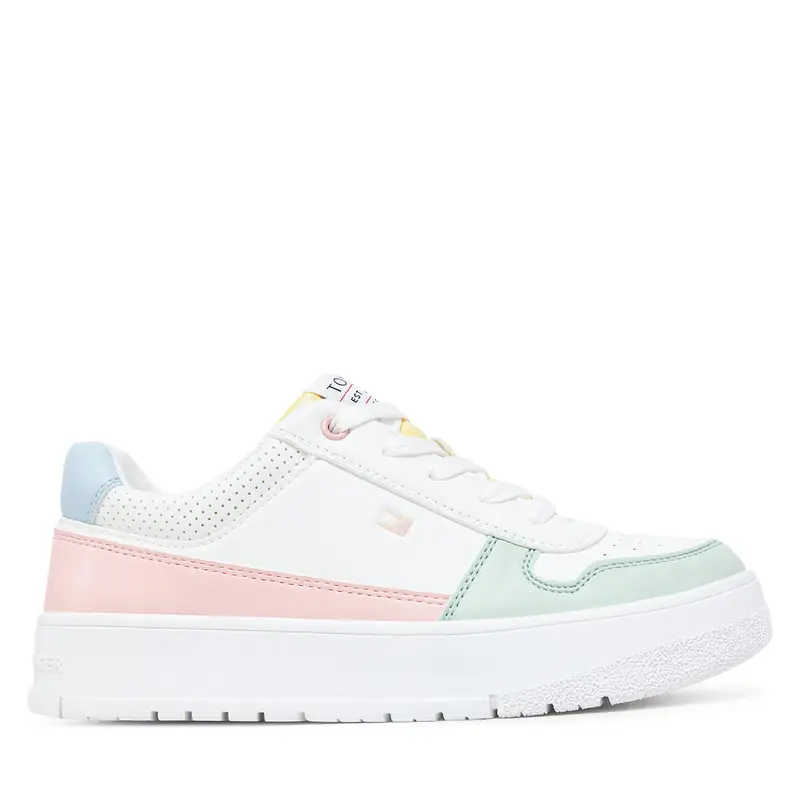 Sneakers Tommy Hilfiger Low Cut Lace-Up Sneaker T3A9-33740-1355 S Bianco