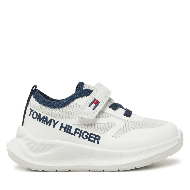 Sneakers Tommy Hilfiger Low Cut Lace-Up/Velcro Sneaker T1B9-33868-1756 M Bianco