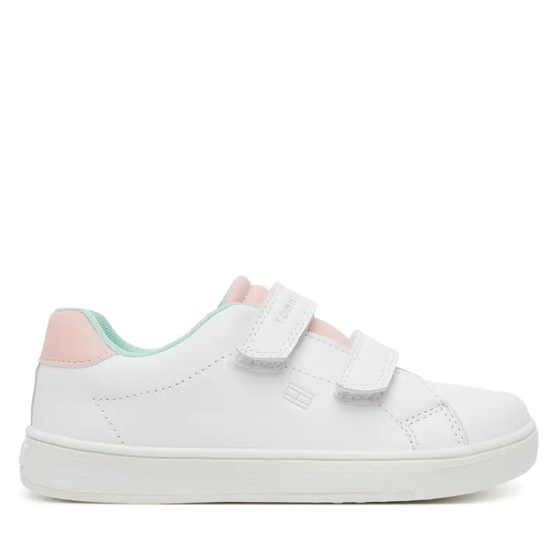Sneakers Tommy Hilfiger Low Cut Velcro Sneaker T1A9-33727-1355 S Bianco