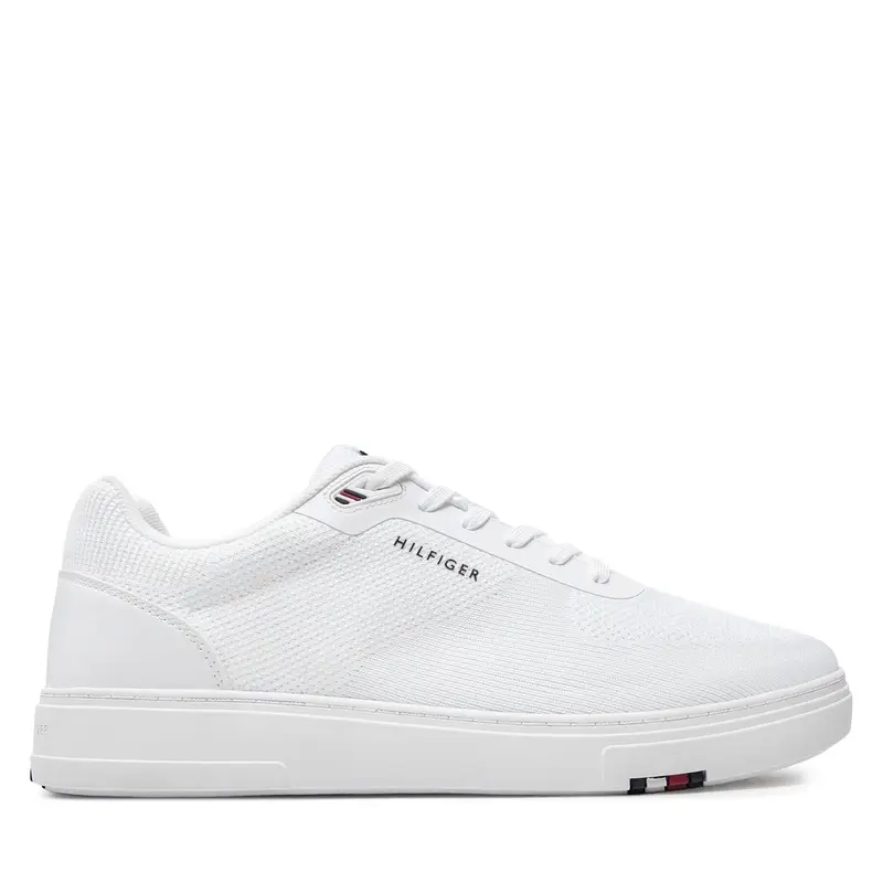 Sneakers Tommy Hilfiger Modern Cup Knit Rwb FM0FM04942 Bianco