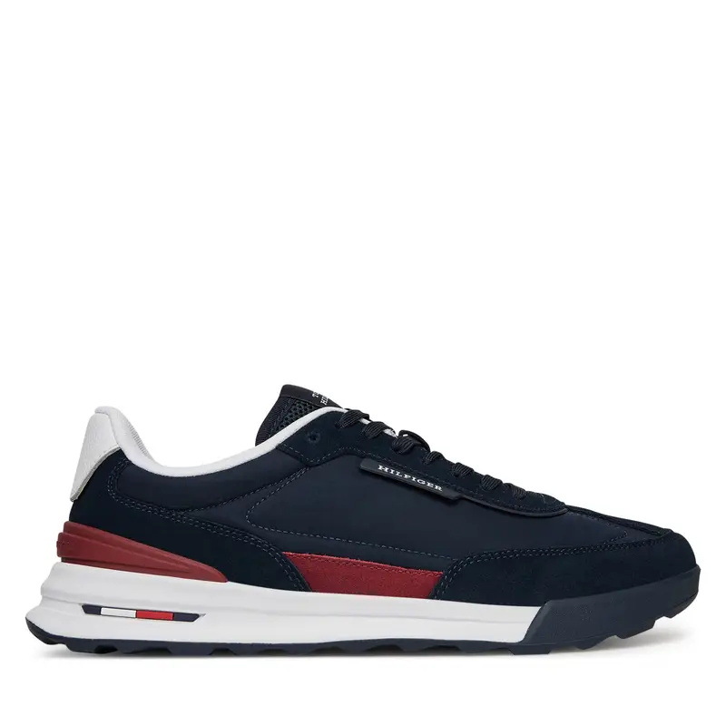 Sneakers Tommy Hilfiger Retro Runner Nylon Mix FM0FM05523 Blu scuro