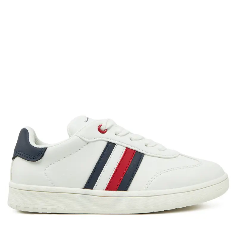 Sneakers Tommy Hilfiger Stripe Low Cut Lace-Up Sneaker T3X9-33850-1355 M Bianco