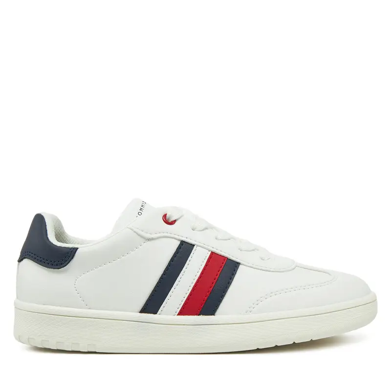 Sneakers Tommy Hilfiger Stripe Low Cut Lace-Up Sneaker T3X9-33850-1355 S Bianco