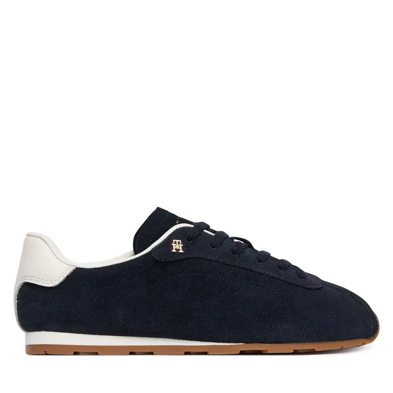 Sneakers Tommy Hilfiger Th Bella Low Runner Suede FW0FW09189 Blu scuro