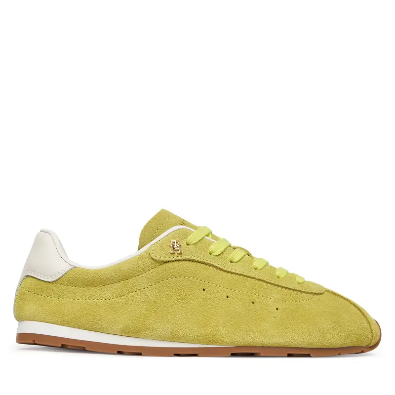 Sneakers Tommy Hilfiger Th Bella Low Runner Suede FW0FW09189 Verde
