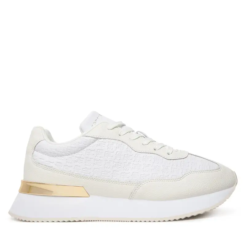 Sneakers Tommy Hilfiger Th Chic Monogram Runner FW0FW09464 Bianco