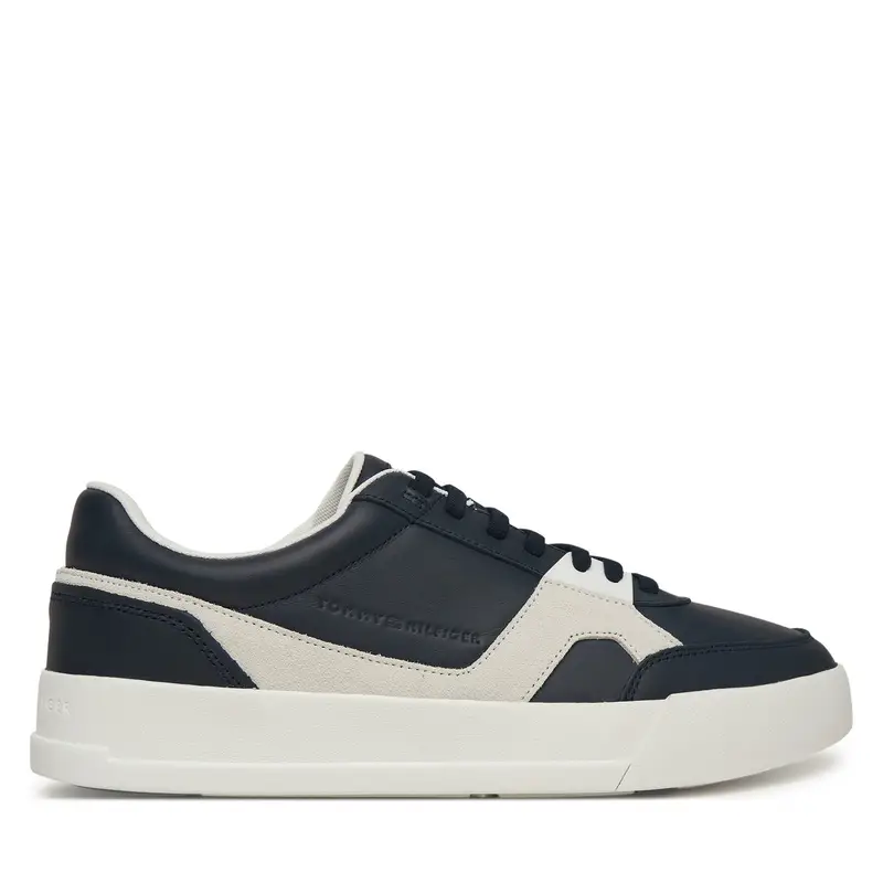 Sneakers Tommy Hilfiger Th Court Craft Mix FM0FM05654 Blu scuro