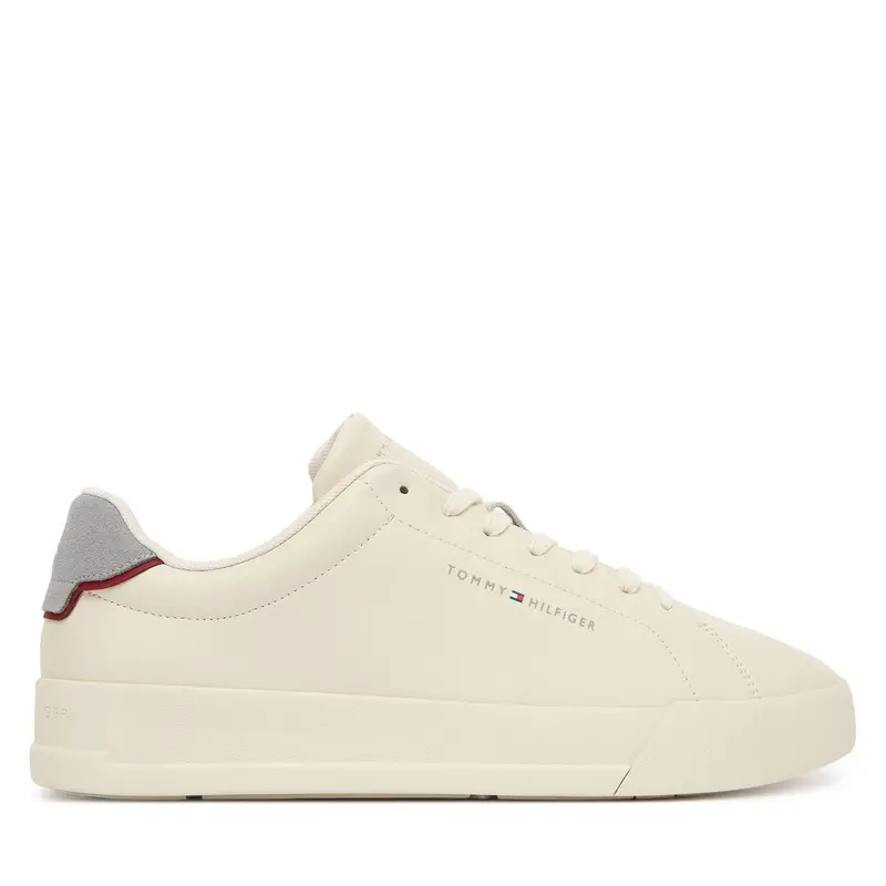 Sneakers Tommy Hilfiger Th Court Detail Ess FM0FM05367 Écru Écru