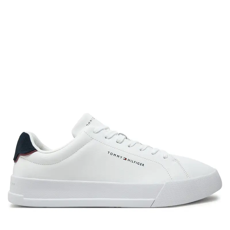 Sneakers Tommy Hilfiger Th Court Lth Detail Ess FM0FM05367 Bianco