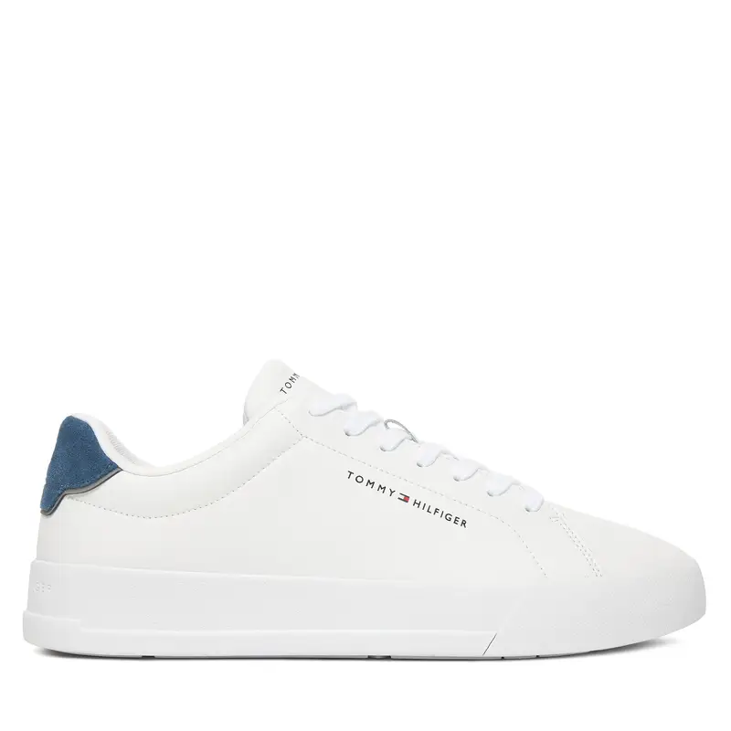 Sneakers Tommy Hilfiger Th Court Lth Detail Ess FM0FM05367 Bianco