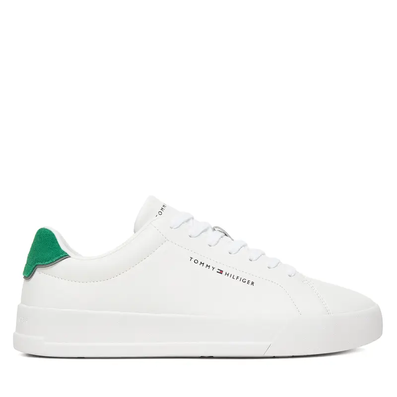 Sneakers Tommy Hilfiger Th Court Lth Detail Ess FM0FM05367 Bianco