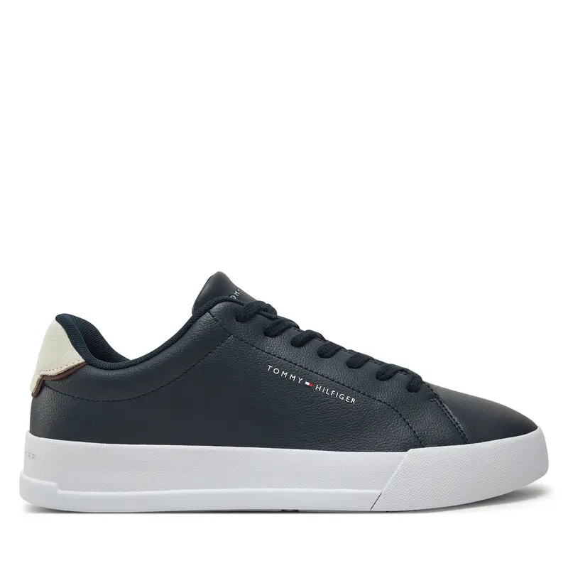 Sneakers Tommy Hilfiger Th Court Lth Detail Ess FM0FM05367 Blu scuro