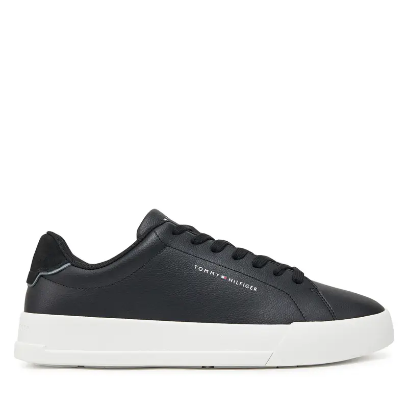 Sneakers Tommy Hilfiger Th Court Lth Detail Ess FM0FM05367 Nero