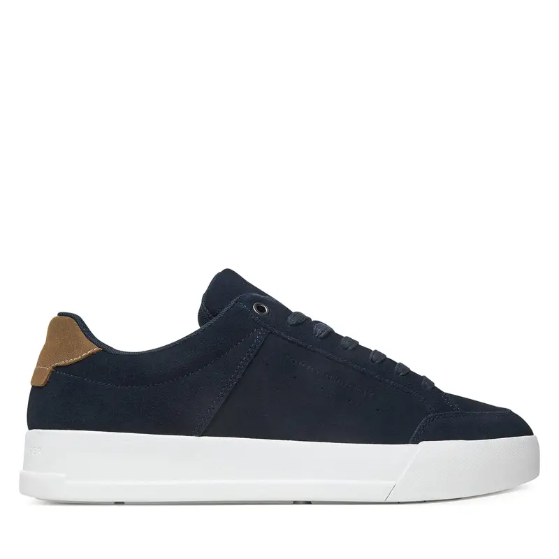Sneakers Tommy Hilfiger Th Court Summer Suede FM0FM05517 Blu scuro