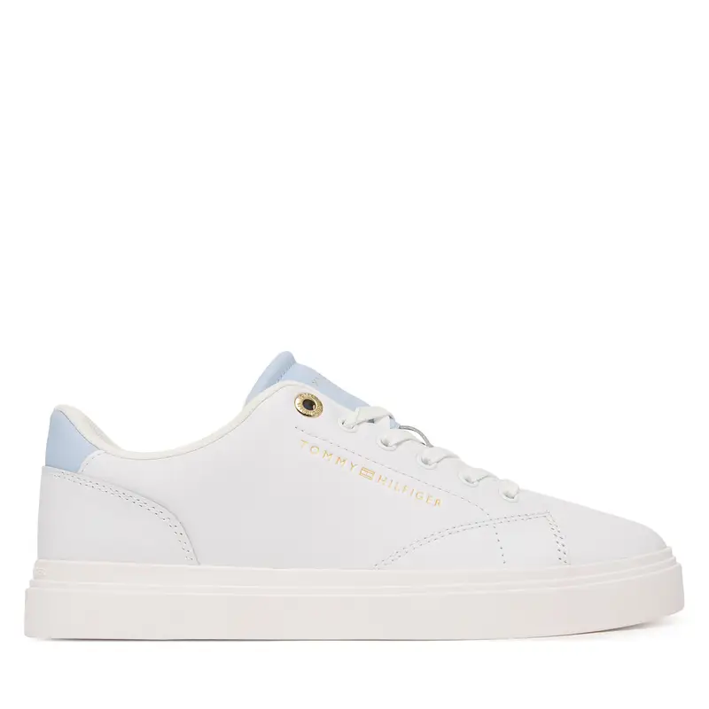 Tommy Hilfiger Sneakers Donna Cupsole in Pelle Bianco