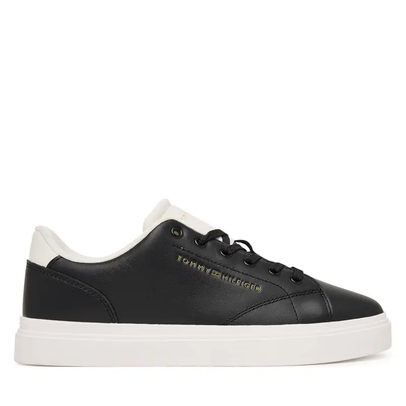Tommy Hilfiger Sneakers Donna Cupsole in Pelle Nero