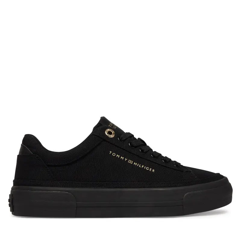 Sneakers Tommy Hilfiger Th Foxing Platform Canvas FW0FW09480 Nero