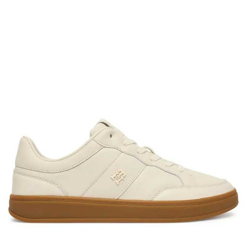 Sneakers Tommy Hilfiger Th Heritage Court Sneaker Ltr FW0FW09028 Écru Écru