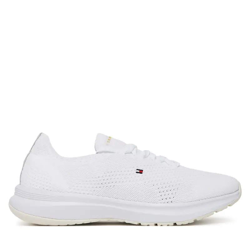 Sneakers Tommy Hilfiger Th Knit Runner FW0FW08813 Bianco