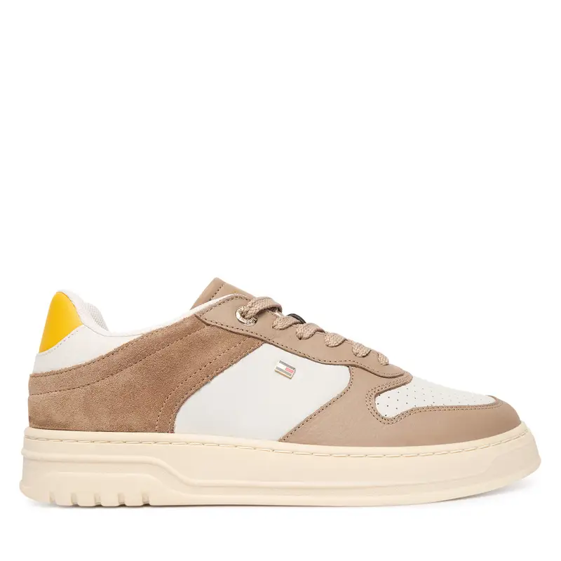Sneakers Tommy Hilfiger Th Sporty Cupsole Tumbled Ltr FW0FW09024 Beige