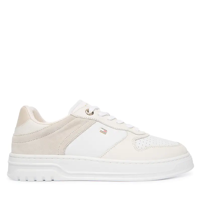 Sneakers Tommy Hilfiger Th Sporty Cupsole Tumbled Ltr FW0FW09024 Écru Écru