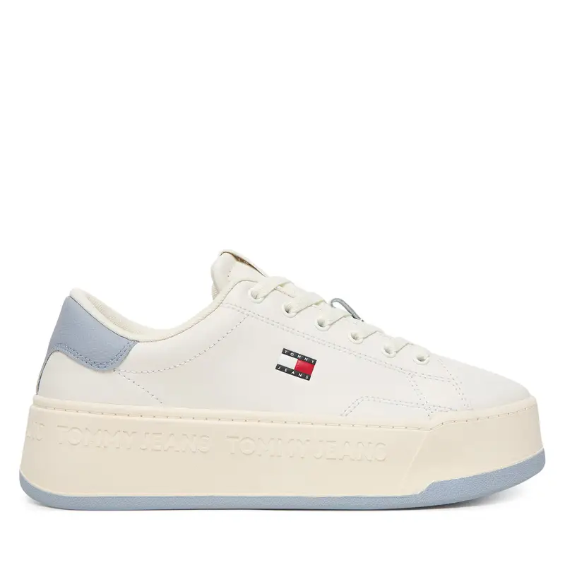 Sneakers Tommy Hilfiger Tjw Script Cupsole Flatform EN0EN02961 Écru Écru