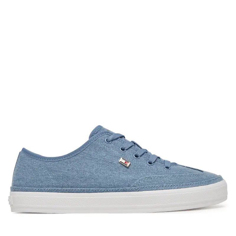 Sneakers Tommy Hilfiger Washed Canvas Vulc Sneaker FW0FW08894 Blu
