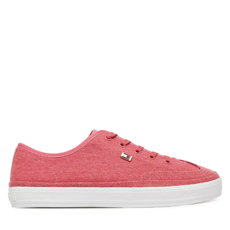Sneakers Tommy Hilfiger Washed Canvas Vulc Sneaker FW0FW08894 Rosa