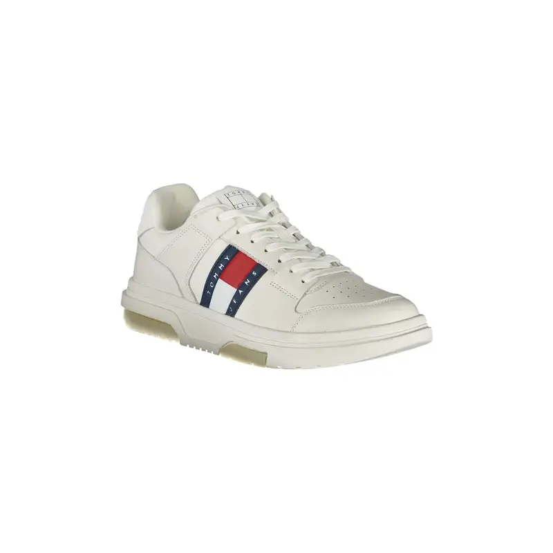 Sneakers Uomo Bianche con Dettagli a Contrasto Bianco miniatura 2