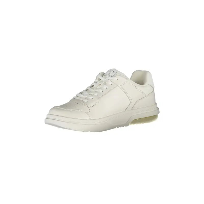Sneakers Uomo Bianche con Dettagli a Contrasto Bianco miniatura 3