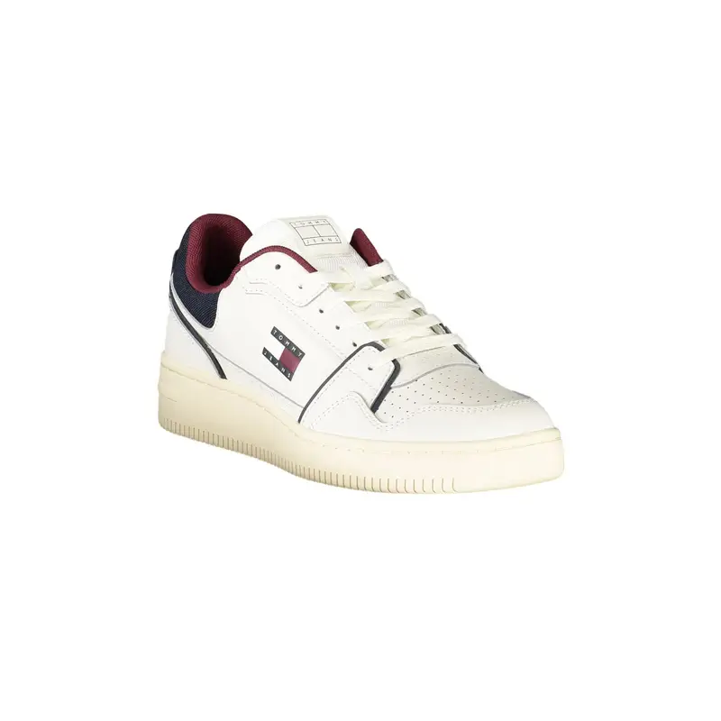 Sneakers Uomo Bianche con Lacci e Dettagli Bianco miniatura 2