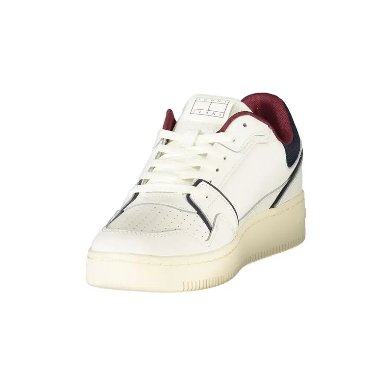 Sneakers Uomo Bianche con Lacci e Dettagli Bianco miniatura 3